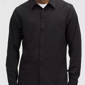 Lululemon Black Button-Up Shirt XL